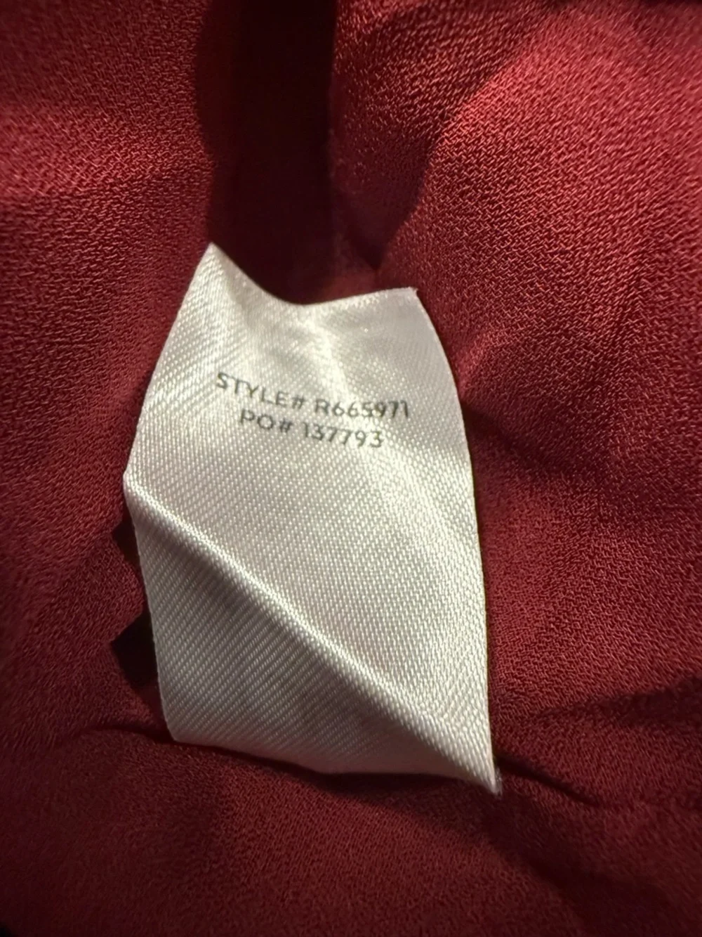 Lulus Red Wrap Maxi Dress Size Medium Flutter Sleeve Tie Waist Romantic NWT - Picture 7 of 7